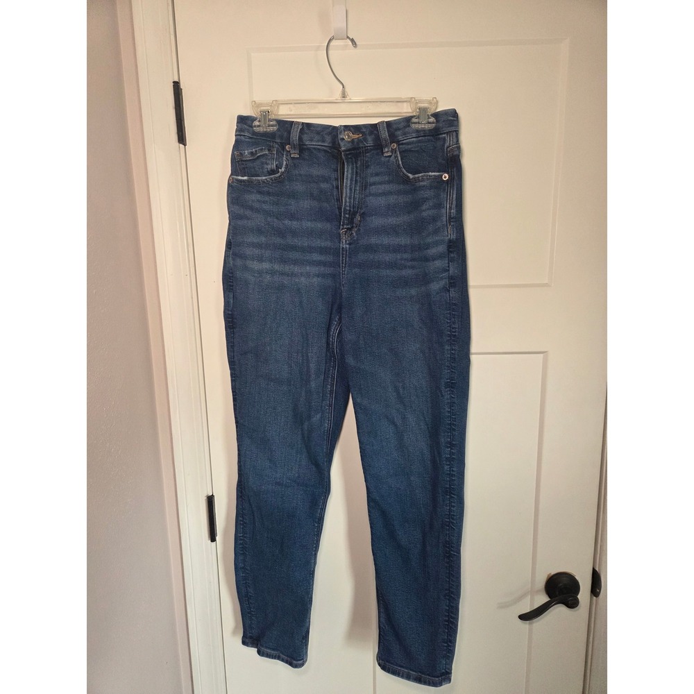 American Eagle Curvy Mom Jean Womens Size 8 Regular Medium Wash Blue Denim